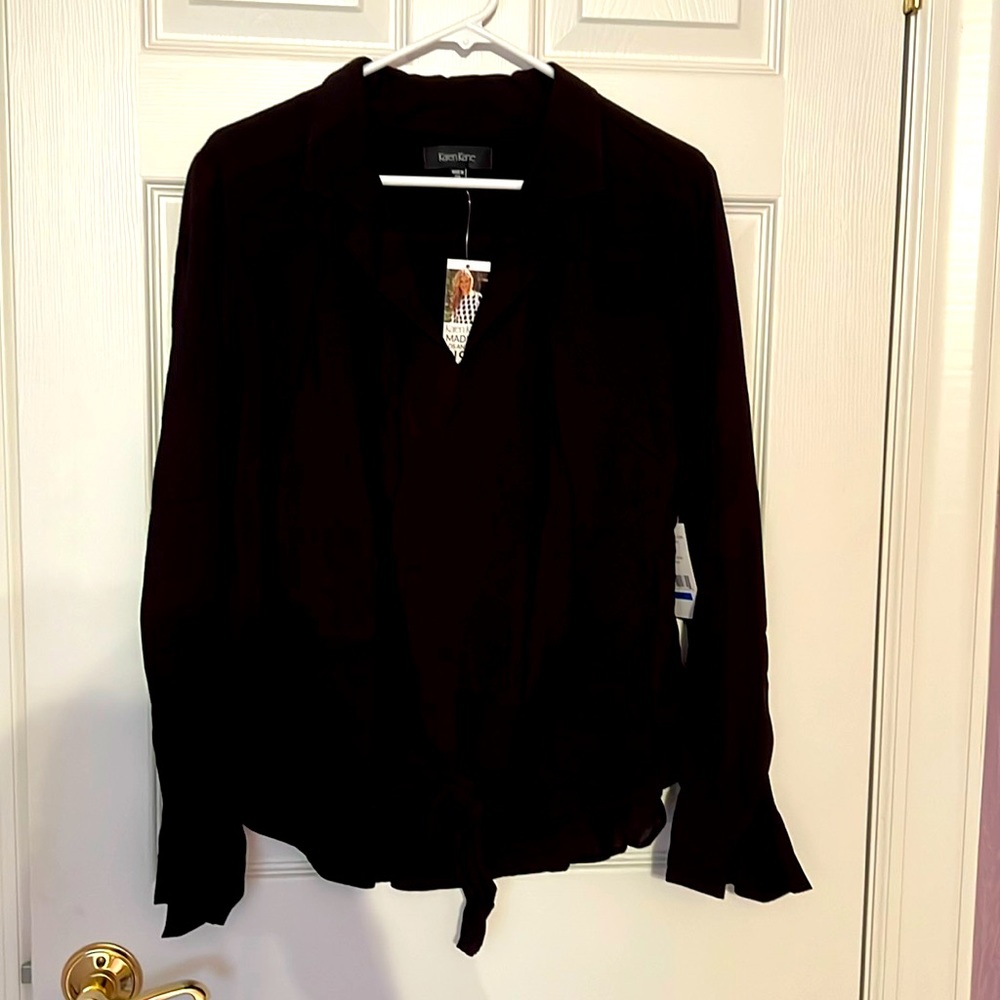 Bnwt Karen Kane cosmopolitan collar shirt